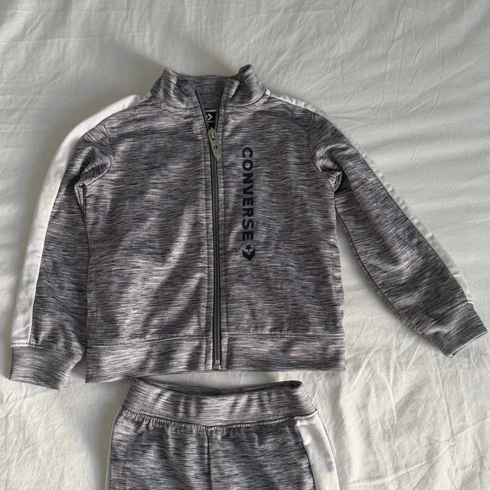 Converse Kids Gray Sweatpants & Jacket Set